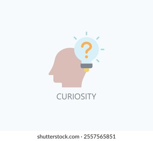 Curiosity Vector, Icon Or Logo Sign Symbol Illustration