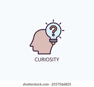 Curiosity Vector, Icon Or Logo Sign Symbol Illustration