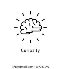 Curiosity Vector Line Icon
