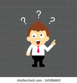 Curious boy vector cartoon style 