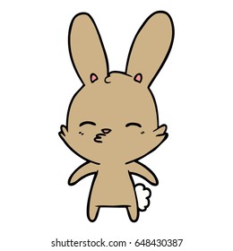 curious bunny cartoon