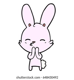 curious bunny cartoon