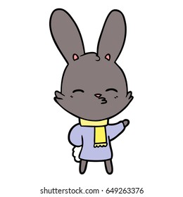 curious bunny cartoon