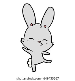 curious bunny cartoon