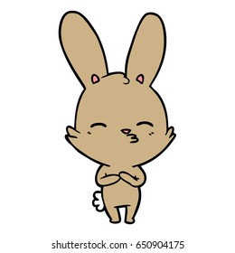 curious bunny cartoon