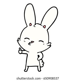 curious bunny cartoon