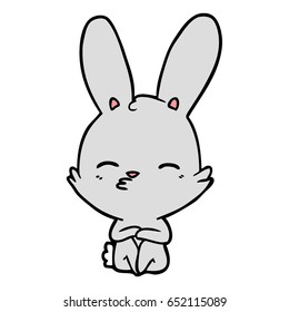 curious bunny cartoon