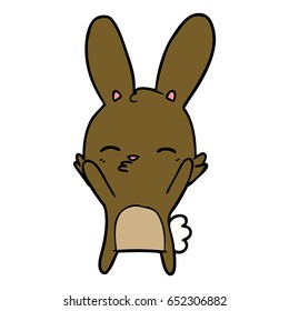 curious bunny cartoon