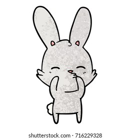 curious bunny cartoon
