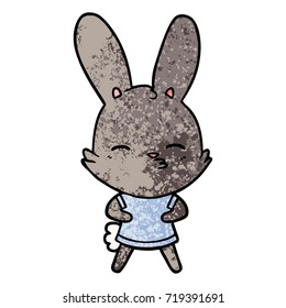 curious bunny cartoon