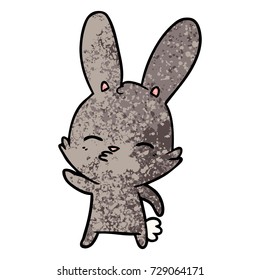 curious bunny cartoon