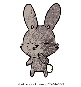 curious bunny cartoon