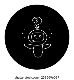 Curious Character with Question Mark – Inquiry, Learning, and Problem-Solving