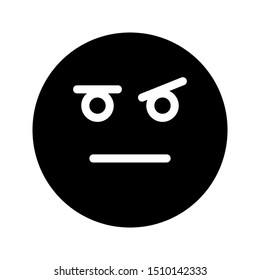 curious expression icon with glyph style and 64 px base. Suitable for website design, logo, app and ui.