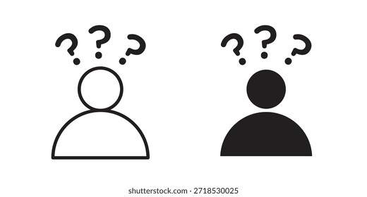 Curioso concepto de icono humano para infografía, Sitio web o App.