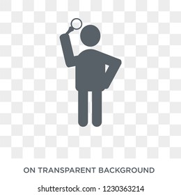 Curious Human Icon. Trendy Flat Vector Curious Human Icon On Transparent Background From Feelings Collection. 