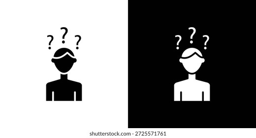 Curioso icono humano en estilo lineal delgado trazo de moda.