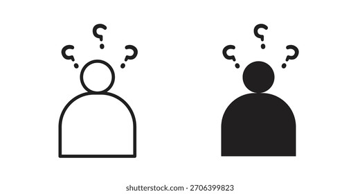 Curiosa Ilustración vectorial de íconos humanos. Diseño plano. Símbolos de Vector de Diseño gráfico.