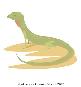 Curious lizard icon. Cartoon illustration of curious lizard vector icon for web