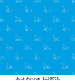 Curious lizard pattern vector seamless blue repeat for any use