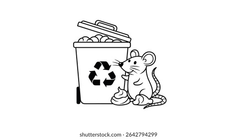 The Curious Mouse Investigates Recycling and Waste Management in the Neighborhood Community Center