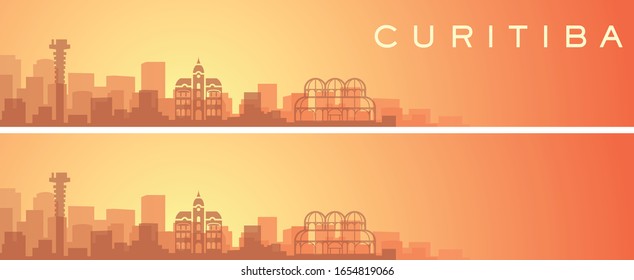 Curitiba Beautiful Skyline Scenery Banner