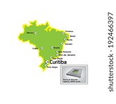 Curitiba stadium with map location