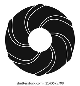 Curl bakery icon. Simple illustration of curl bakery vector icon for web design isolated on white background