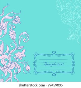 Curl Fowers Card