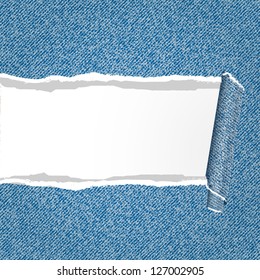 curl jeans texture paper. vector design