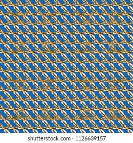 Curl line flourish symbols. Doodle, sketch, scribble on blue, brown and yellow colors. Scroll decorative vintage elements. Seamless. Victorian swirly ornaments Vector illustration.