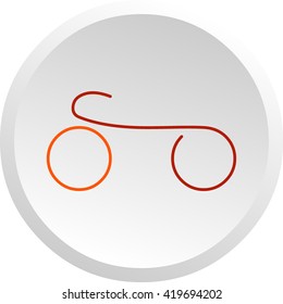 Curl monogram style color cycle symbol