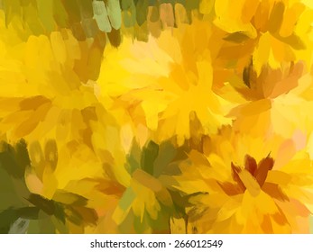 Curl orange brush strokes background. Vector version
