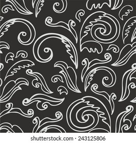curl seamless pattern
