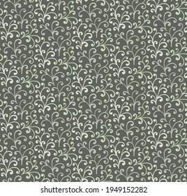 Patrón sin fisuras. Patrón floral caqui para textil, tela, papel envolvente, cartón. Ilustración del vector