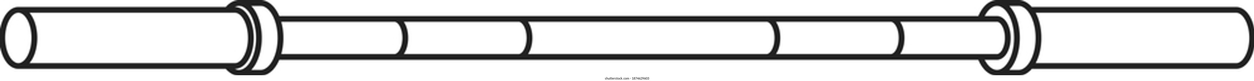 Curl Weight Bar icon , vector