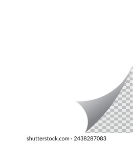 Curled corner of paper page with background.  Vector illustration - Powered by Shutterstock - Get 15% off with code: PIKWIZARD15
