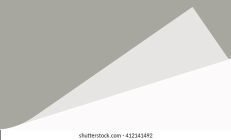 Curled corners of note papers, Vector illustration.