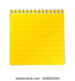 Curled note paper edges on white background.