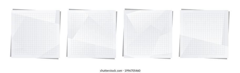 Curled note paper edges on white background.