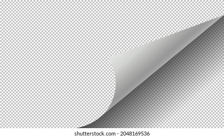 Curled Page Paper Page Turning Corner Stock Vector (Royalty Free ...