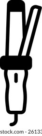 Curler Icon Mixed Vector Illustration