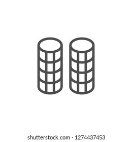 Curlers line icon