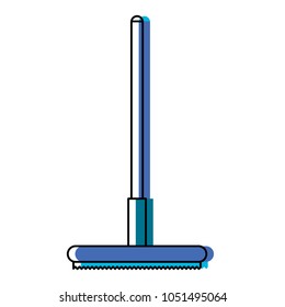 curling broom icon