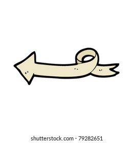 flecha de dirección de curvado