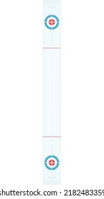 Curling ice field. vector illustration