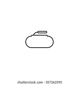 curling icon on white background