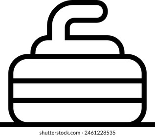 curling icon. Thin linear style design isolated on white background