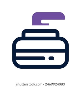 curling icon. vector dual tone icon for your website, mobile, presentation, and logo design.