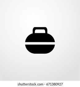 curling icon. vector sign symbol on white background